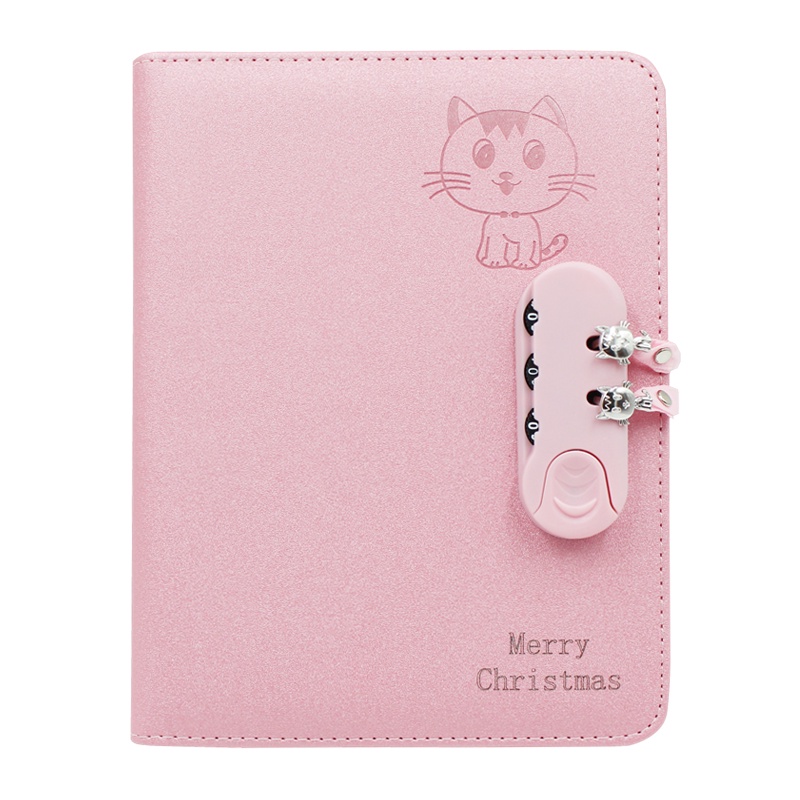 ✇☒Sera kata sandi kreatif dengan kunci diary gadis cantik A5 ritsleting tas tangan akun notebook sub-siswa hadiah bernilai tinggi