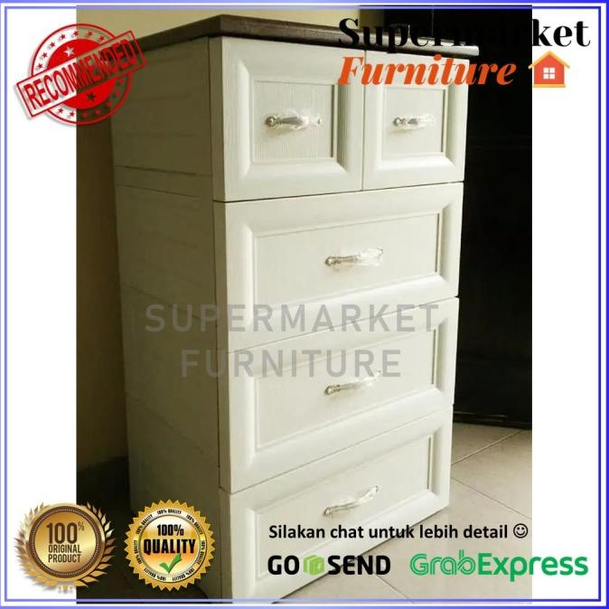 

LEMARI LACI PLASTIK OLYMPLAST CLASSIC SUSUN 4 ODC 04 C-B CABINET DRAWE stock ready
