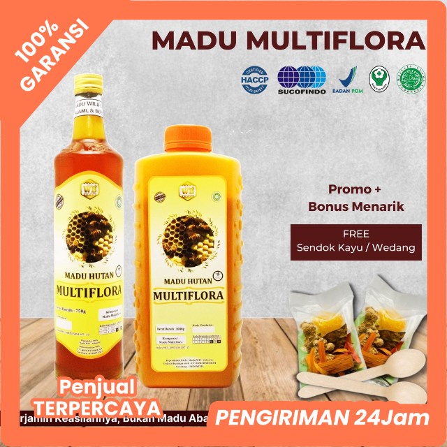 

ASLI 100% MADU ASLI - Madu Multiflora / Lebah Apis Melifera - Garansi Murni & Asli 100% - Wild Bee - Beli 10 Gratis 1