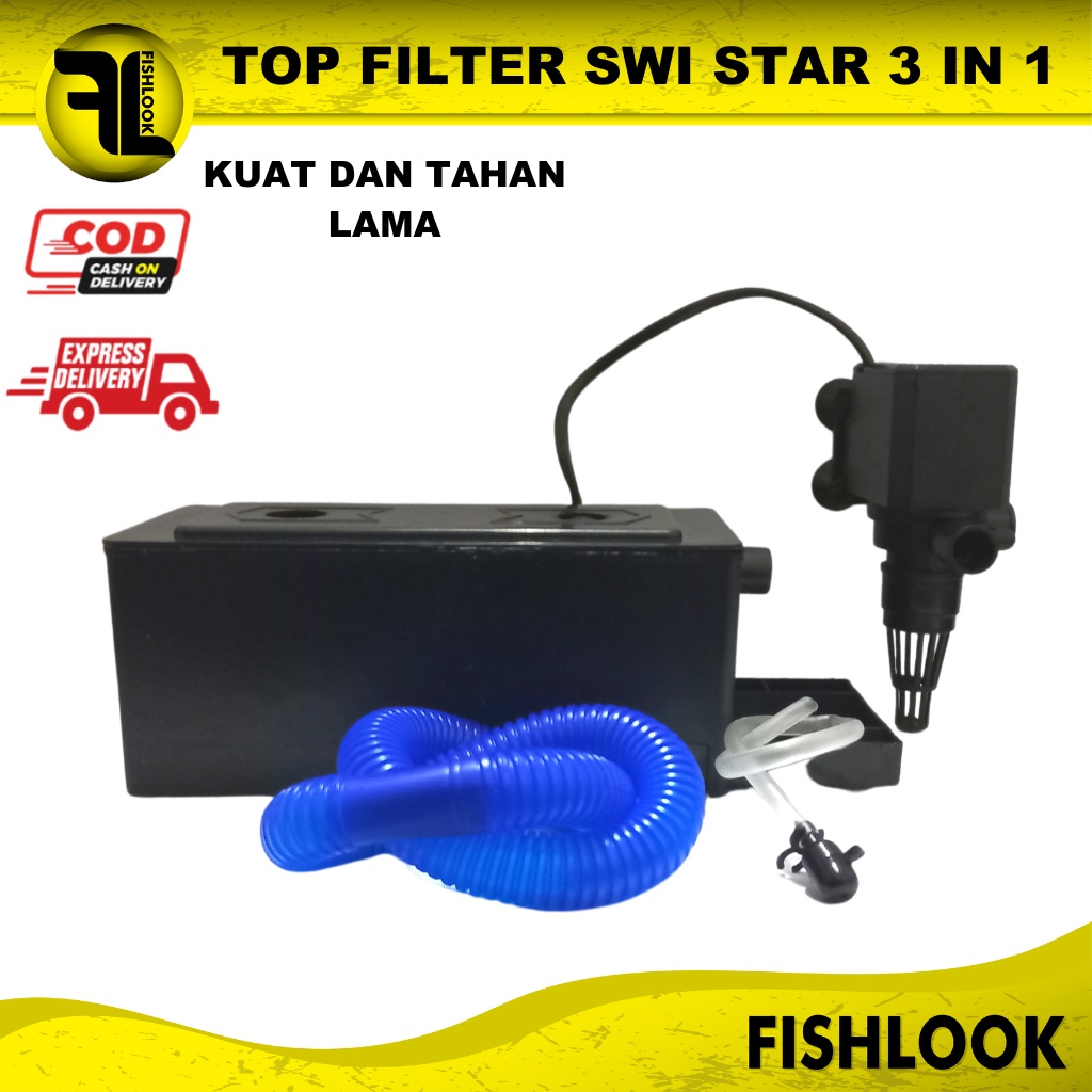 top filter aquarium swi nikita star ss 203 mesin aquarium akuarium aquascape