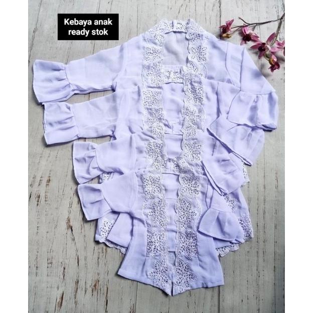 KEBAYA BORDIR ANAK PUTIH / KEBAYA JADI ANAK IMUT WE6465FE