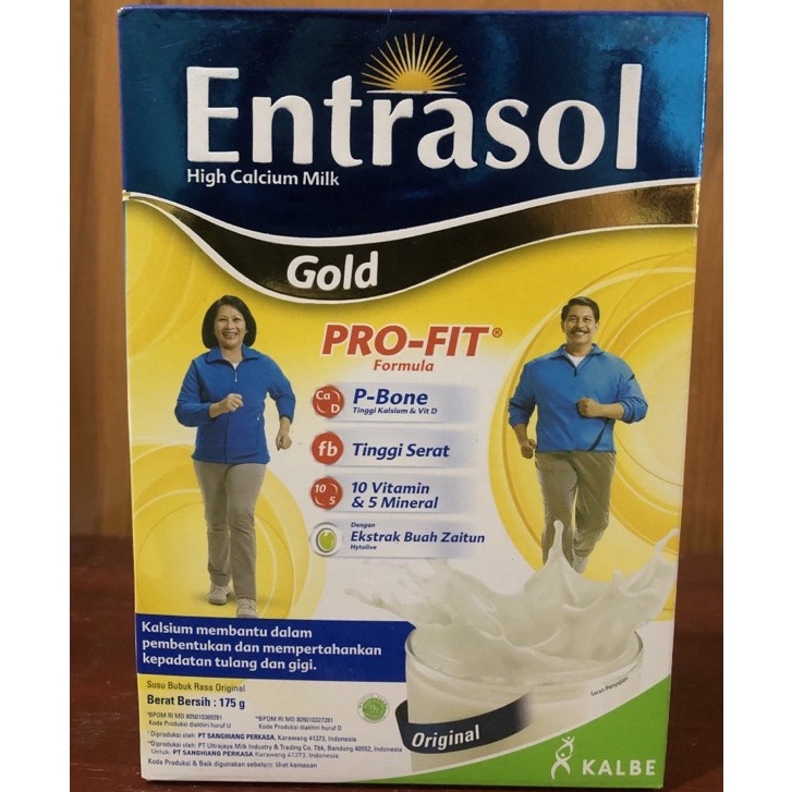 

ENTRASOL Gold Susu Berkalsium Original Box 175gr