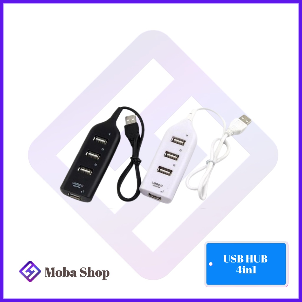 USB HUB 4in1 4 Port Output Colokan Flashdisk Mouse