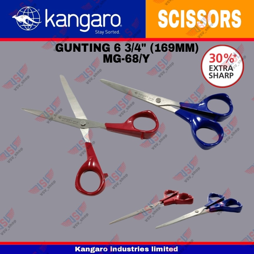 Gunting kain / Gunting kertas / Gunting Stainless Steel 169mm Scissors