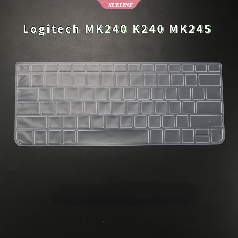 Cover Pelindung Keyboard Bahan Silikon TPU Untuk Logitech K240 MK240 MK245 Nano Kemeja Lengan Panjang Motif Kotak-Kotak Untuk Wanita