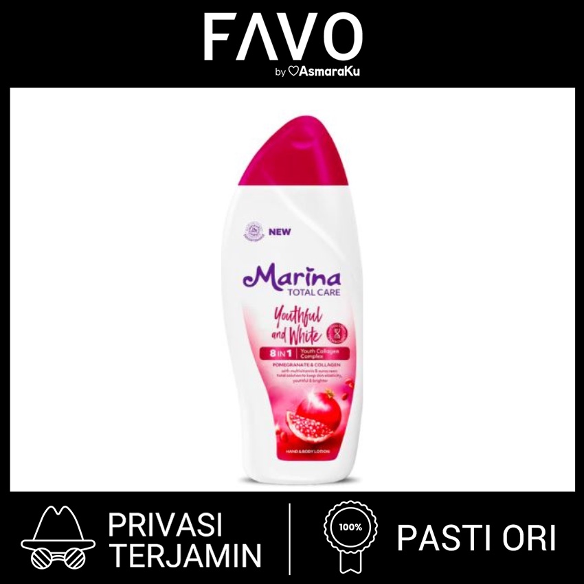 Free Gift - Marina Handbody Lotion Total Care Youthful & White - 185 mL