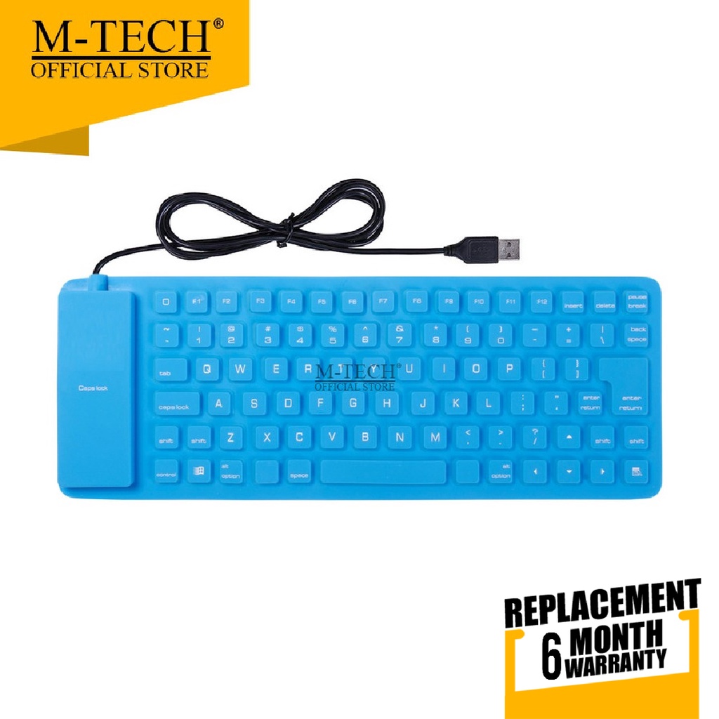 Keyboard Flexible USB for PC Laptop Notebook M-Tech