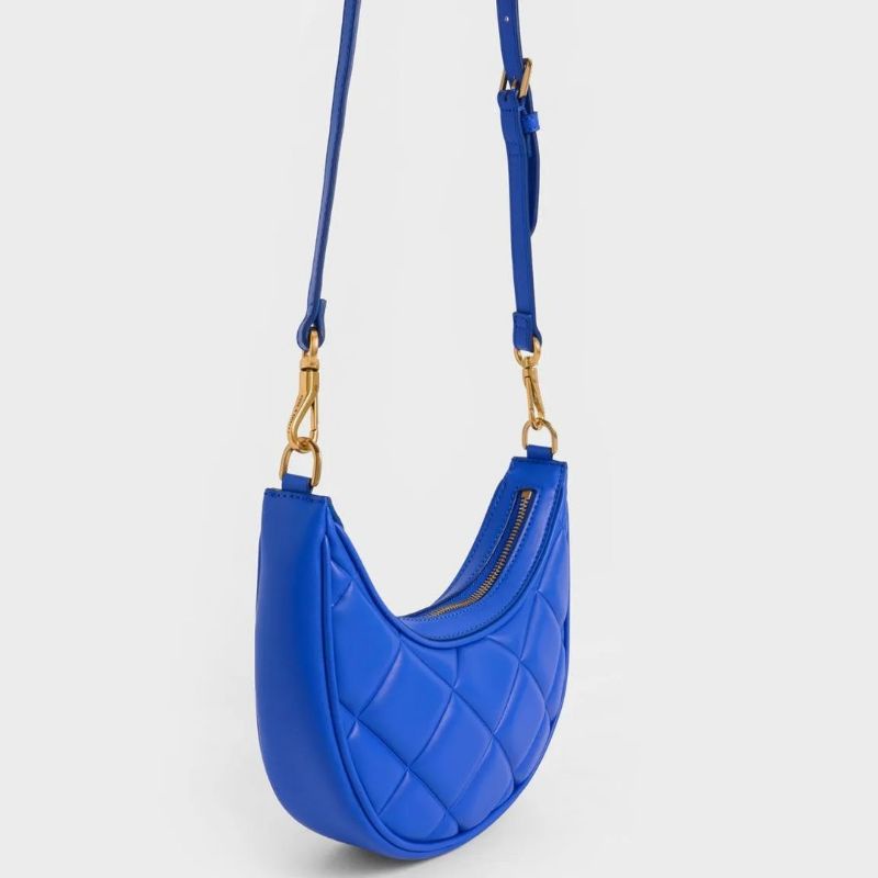 CK Bonnie Chain-Handle Crescent Bag