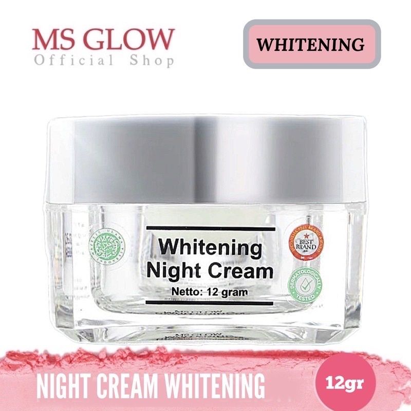 Ms Glow Night Cream 12gr | Whitening | Luminous |Ultimate | Acne | White CelDNA Night Cream