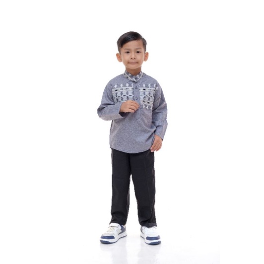 Koko kurta baju pria Dewasa anak couple  lengan pendek
