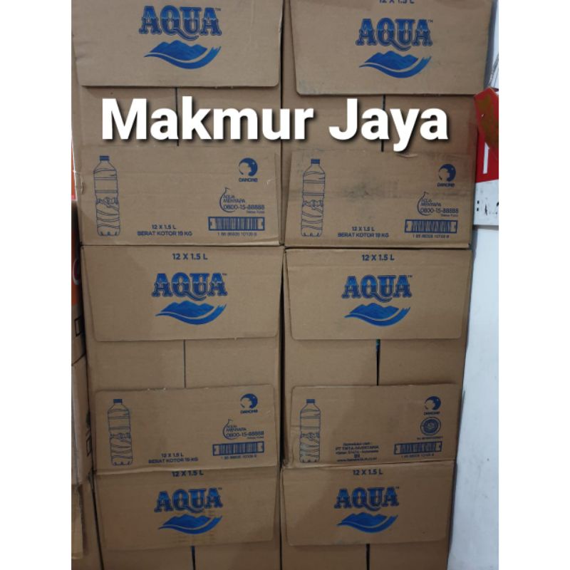 

AQUA BOTOL 1500ml Air Mineral ( 1 Dus Isi 12 Botol ) (OJOL ONLY)