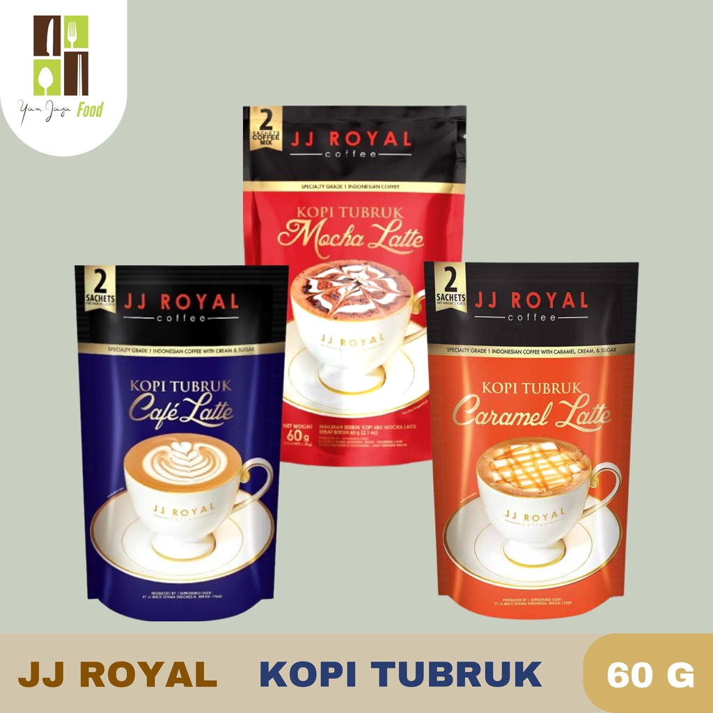 JJ ROYAL Kopi Tubruk [Mocha Latte/Caramel Latte/Cafe Latte]