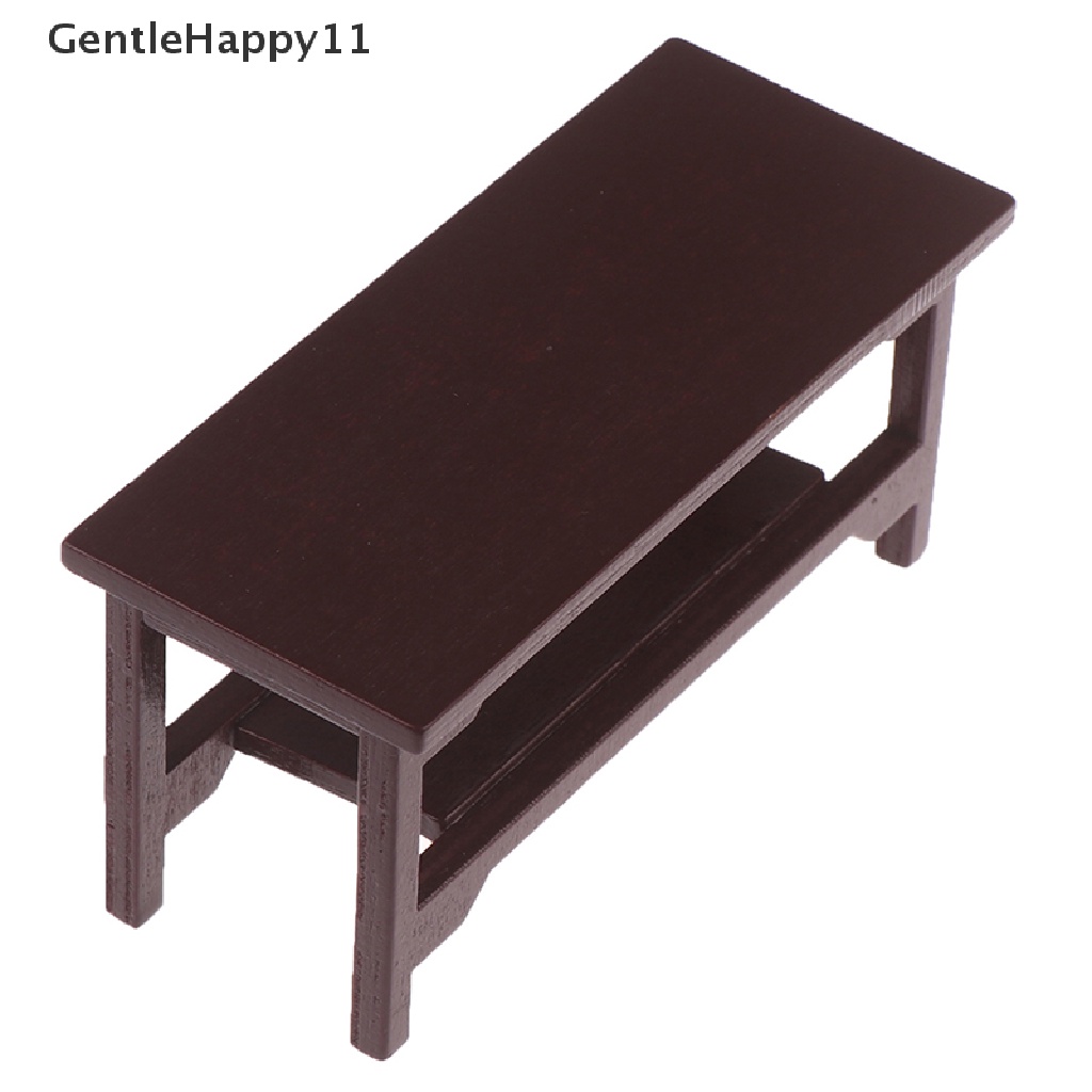 Gentlehappy1per12rumah Boneka Miniatur Retro Coffee Table Furniture Mainan Aksesoris id