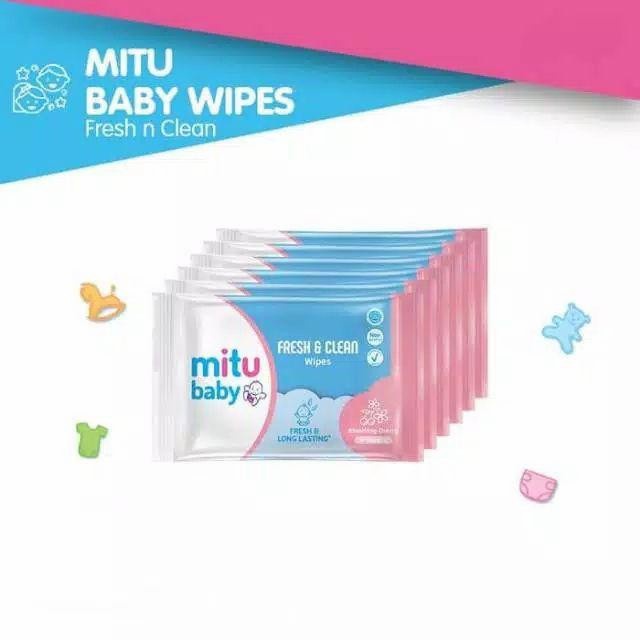 Mitu Baby Wipes / Tissue Basah Renteng (Isi 24 sachet)