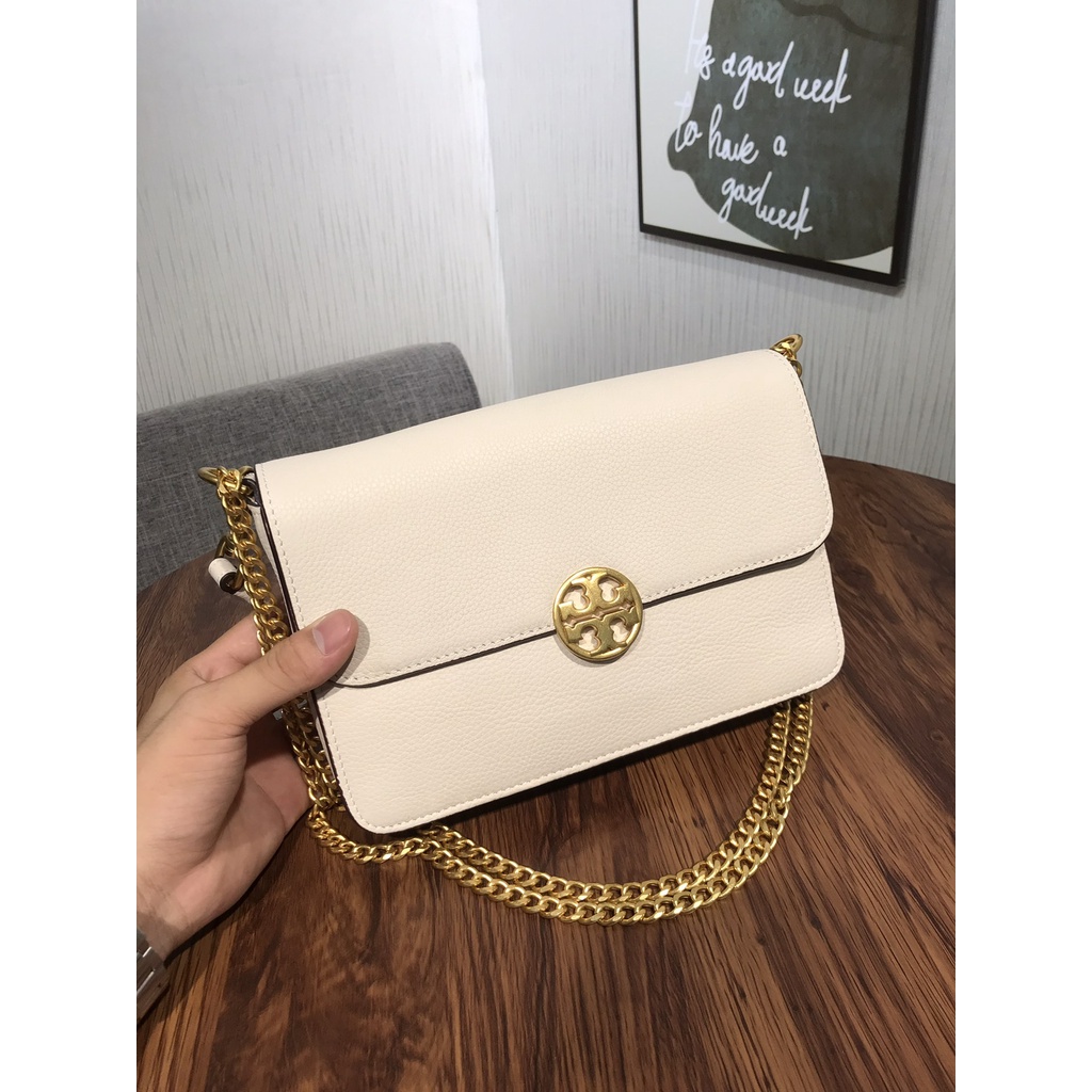 [Instant/Same Day]916   Original TB litchi pattern head layer cowhide material ladies shoulder bag messenger bag chain bag  ttb