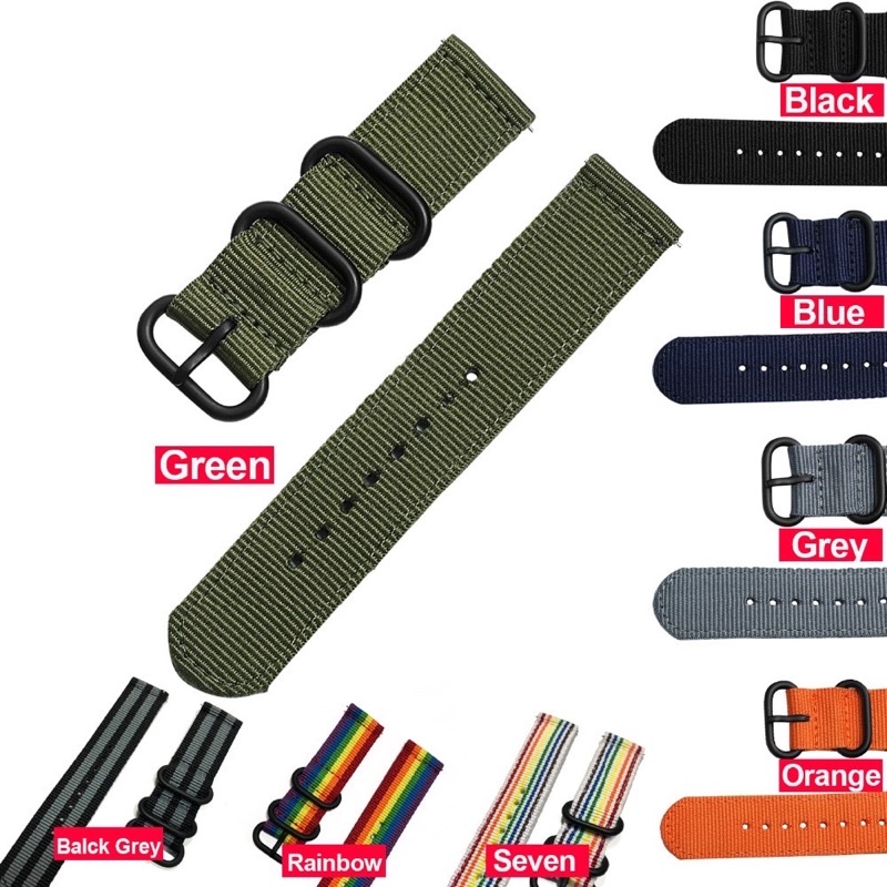 18mm 24mm 22mm 20mm Woven Nylon Watch Sport Strap Band For Samsung Galaxy Gear S3 S2 Classic Bands for Amazfit Fabric band