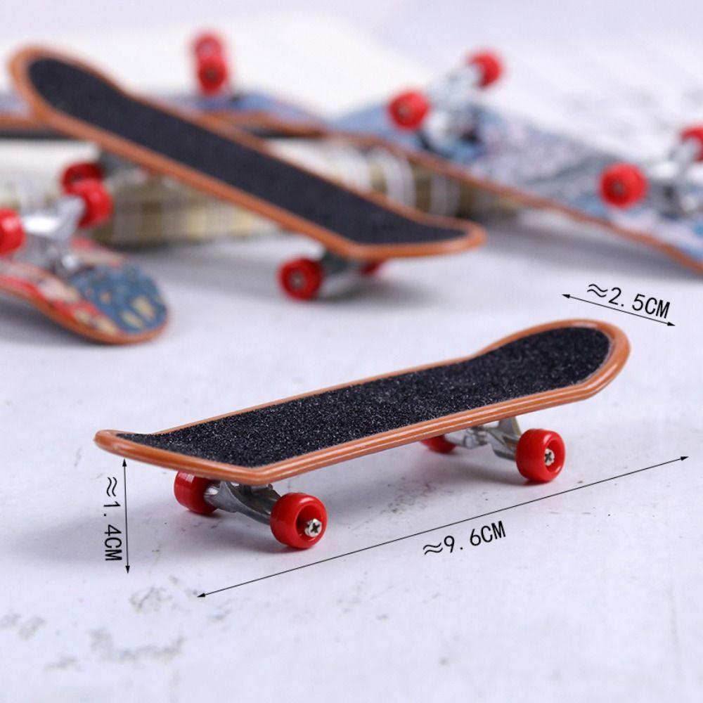 Quinton Finger Skate Board Hadiah Natal Warna Acak Jari Plastik Scooter Surfing Mainan Skateboard Model Skate Truck Mainan Edukasi Jari Mainan Fingerboard