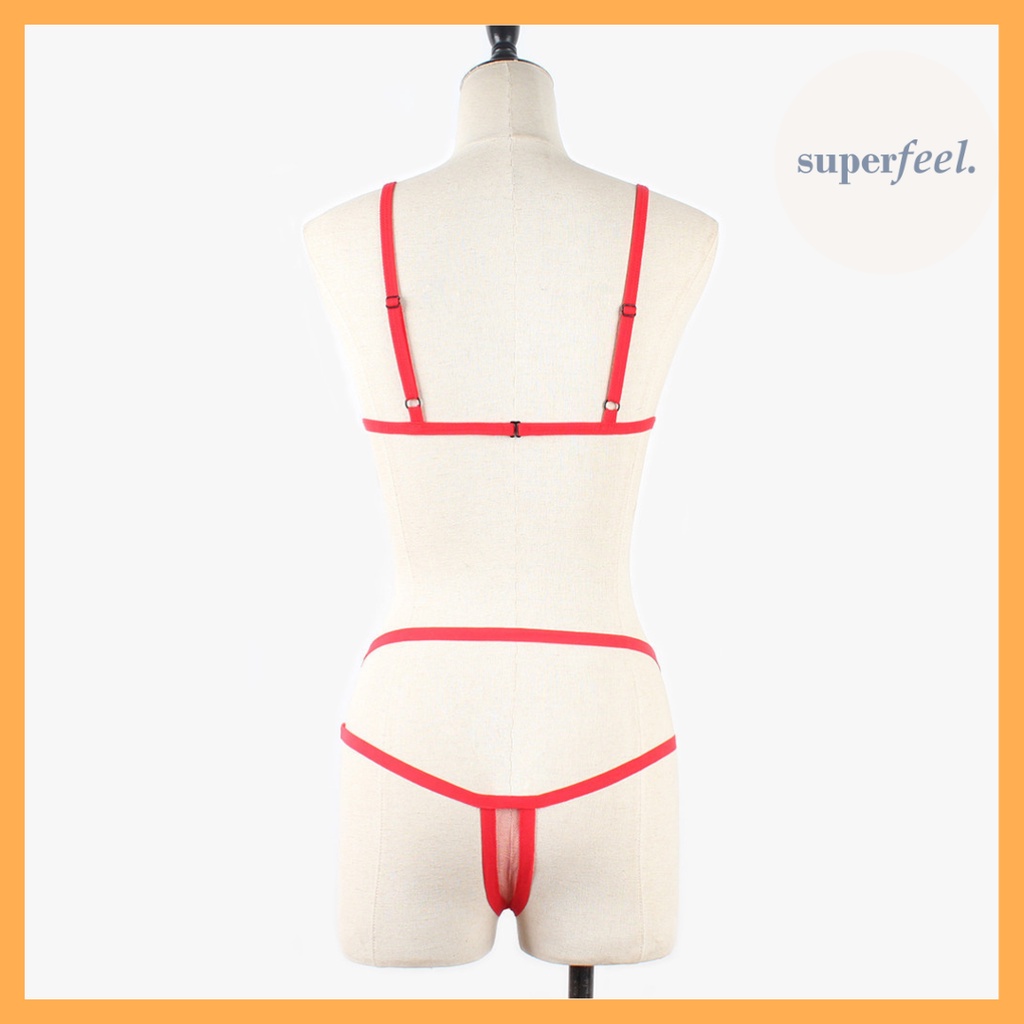 HOT DEALS HOT SALE SFL LINGERIE BIKINI SET TRANSPARAN WANITA PEREMPUAN PREMIUM CD KOLOR BH BRA SEXY