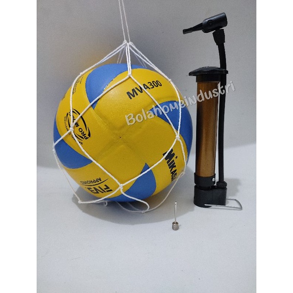 Bola Voli Mikasa MV300 Pro Liga. Bola Voli Empuk Bonus Pompa. Bola Volley Mikasa Pres, Bola Voli Ana