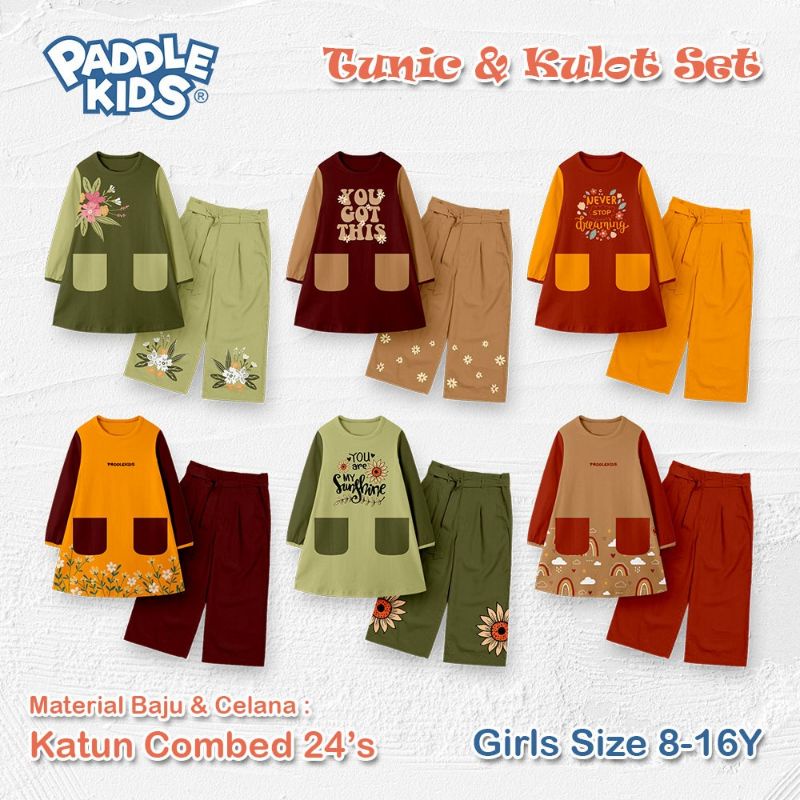 TUNIK KULOT SET PADDLEKIDS JUNIOR / TUNIC &amp; KULOT SET PADDLE KIDS size 8-16 T