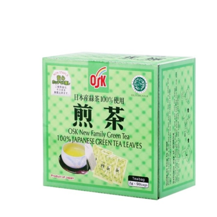 

OSK JAPANESE GREEN TEA BAG BOX ISI 50 TEH HIJAU JEPANG SACHET SASET