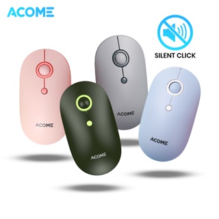 Acome Mouse Fashion Color Wireless Silent Click Ergonomic AM300 Garansi Resmi 1 Tahun