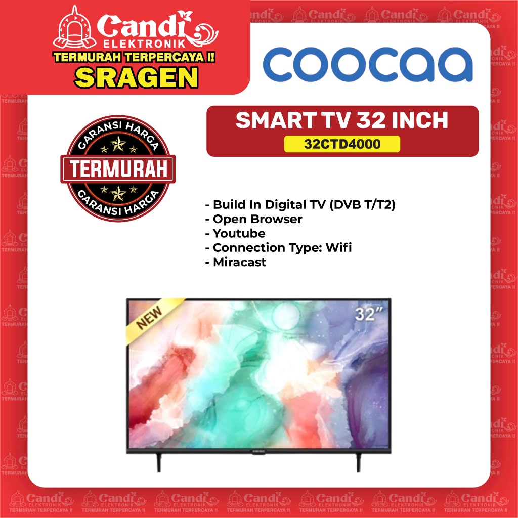 COOCAA Smart Tv Digital 32 Inch - 32CTD4000