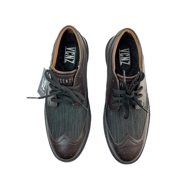 Sepatu Pria Formal Ringan Nyaman Sepatu Cowok Casual Kantor Sekolah Full Black Terbaru
