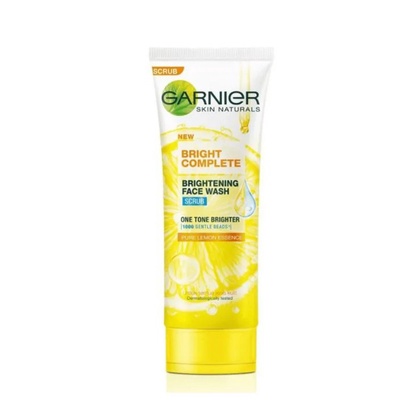 GARNIER BRIGHTCOMPLETE SCRUB 100ML (PEMBERSIH WAJAH/SABUN MUKA)