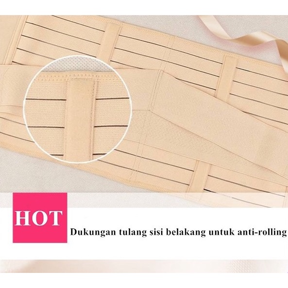 HARGA TERMURAH Paket Korset 3 in 1 Pelangsing Pengecil Perut - Pinggang - Pinggul / Stagen Perut ST01