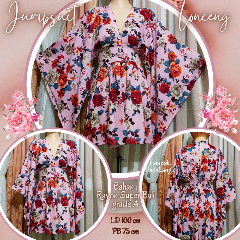 Jumpsuit Lonceng //Jumpsuit celana pendek //Jumpsuit Luna Bali //Jumpsuit Bali