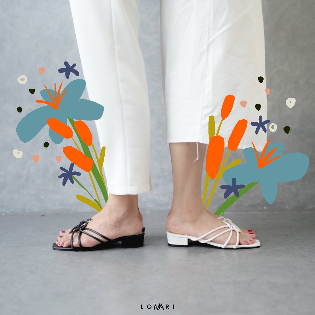 RAYA SERIES LOMARI 3CM - Sandal Heels Wanita