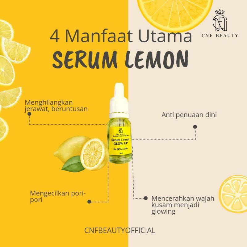 SERUM GLOW UP Lemon by CNF BEAUTY/Serum Glowing/Serum Lemon