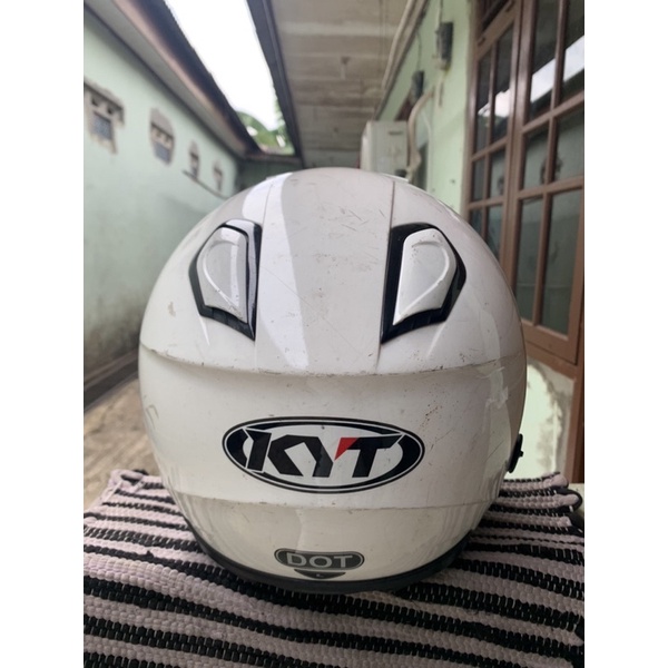 Helm KYT KYOTO R White || second/bekas pakai