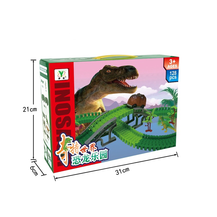 [JUALSEMUA18](Y)Mainan Set Mobil Dan Rail Flexible Tema Dinosaurus / Dino Track Car Adventure / Mainan Mobil Rail Jurassic Park