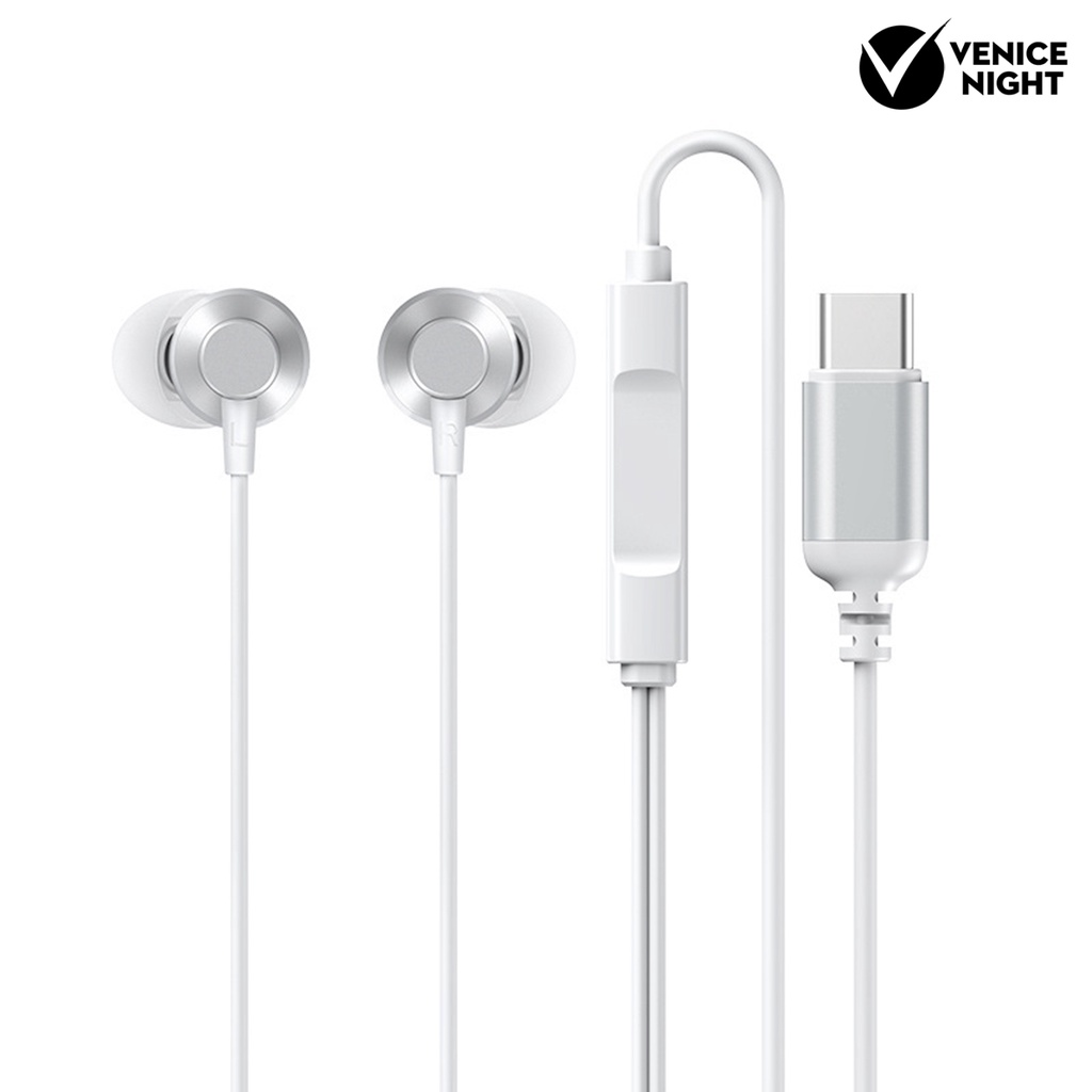 (VNEP) (Berkabel) REMAX RM-512a Earphone In-ear Noise Reduction Mini Type-C Music Earbud untuk Ponsel Pintar