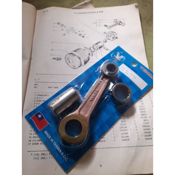 stang seher stang piston vespa px excel exclusive super sprint merk vemsa