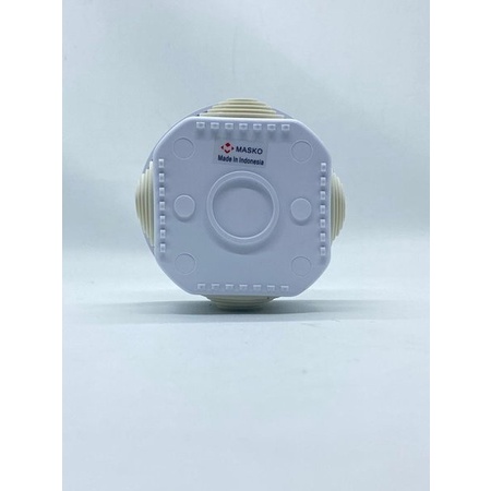 MASKO Duradus Box Bentuk Bulat 80x50mm IP44 Junction Box Warna Putih