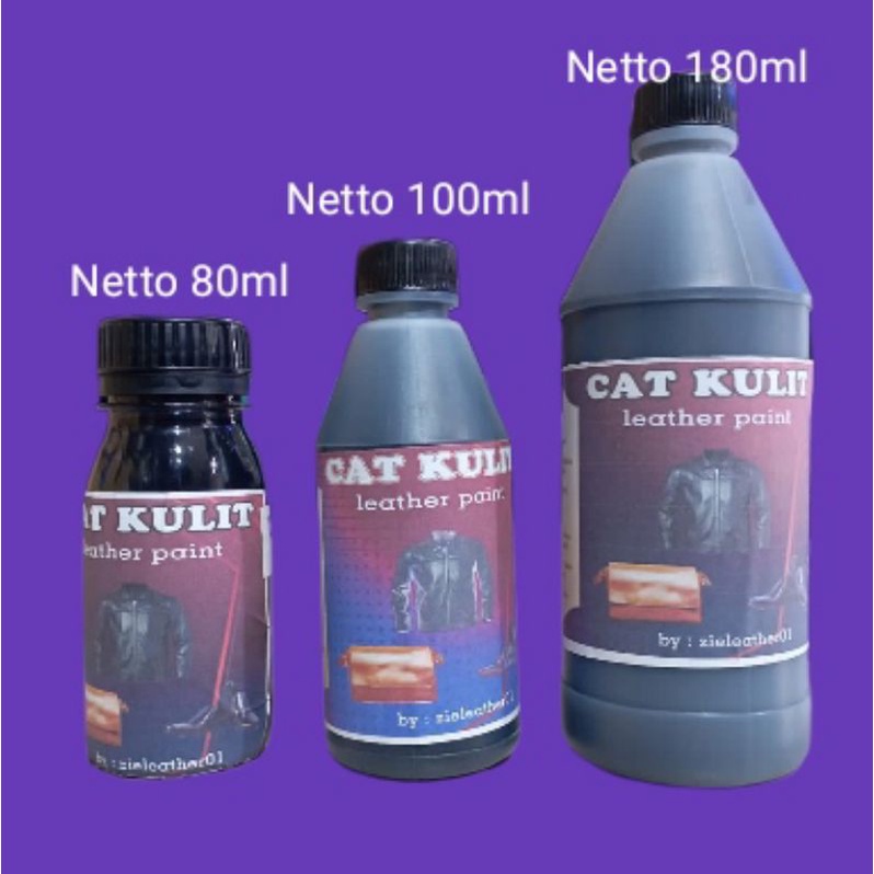 

Cat Kulit asli Cat Jaket.Tas.Dompet.Sepatu.Topi.Dll isi Banyak