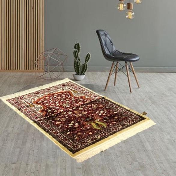 SAJADAH RAWDAH TURKI BAHAN BLUDRU PREMIUM TEBAL - Biru