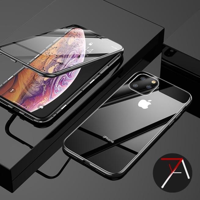 Iphone 11 Iphone11 Double Side Glass Magnetic Case Cover - Hitam