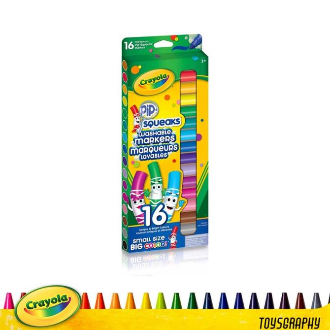 

TERLARIS Crayola Pip Squeaks Washable Markers 16 ct Bright Color Spidol dicuci /ALAT TULIS AESTHETIC/ALAT TULIS SEKOLAH/ALAT TULIS SET/ALAT TULIS LENGKAP/ALAT TULIS ANAK/ALAT TULIS LUCU
