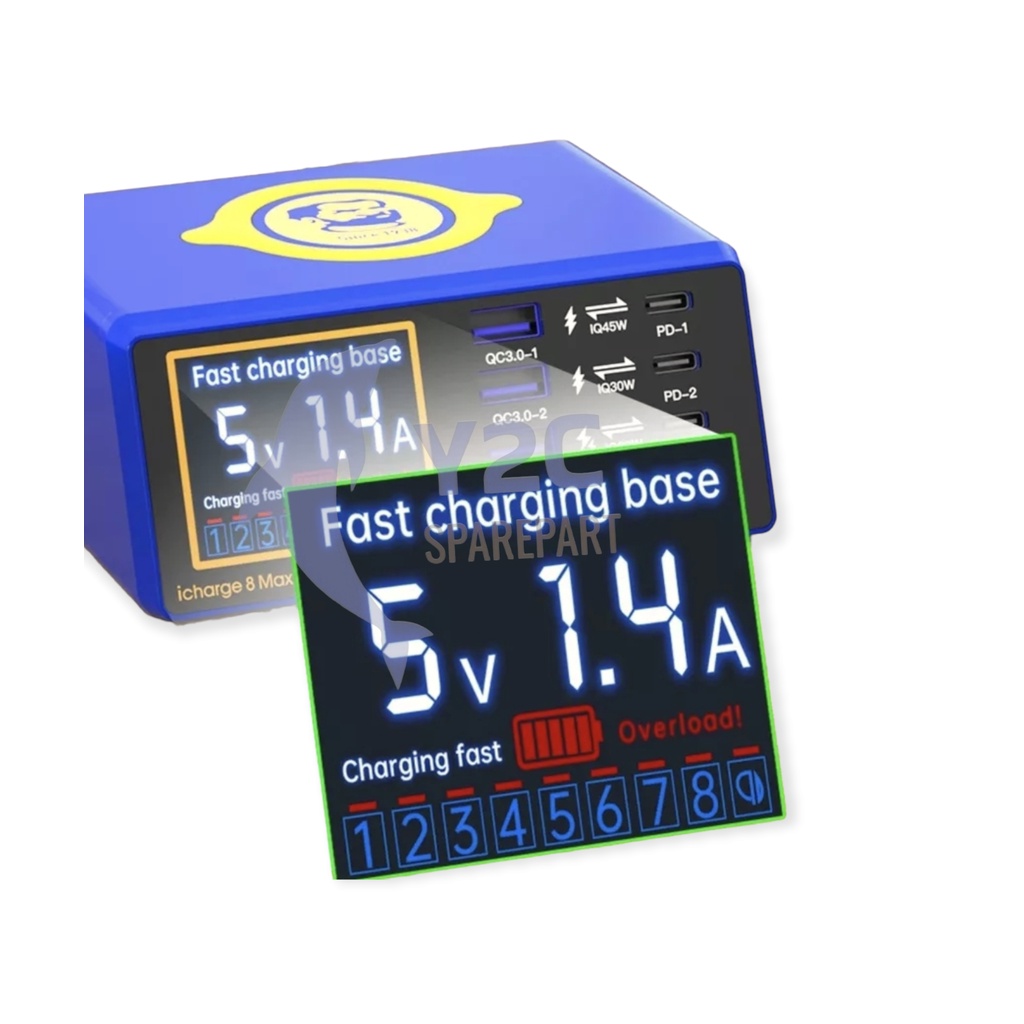 SUPER CHARGER MECHANIC ICHARGER 8 MAX WIRELESS SUPER FAST CHARGING ORIGINAL / ALAT SERVIS SERVICE HP