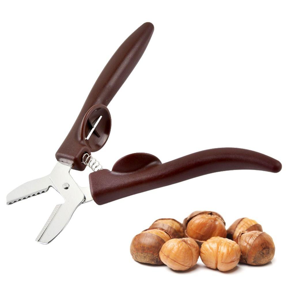 Solighter Chestnut Cutter Stainless Steel Klip Pembuka Dapur Castanea Mollissima Peeler
