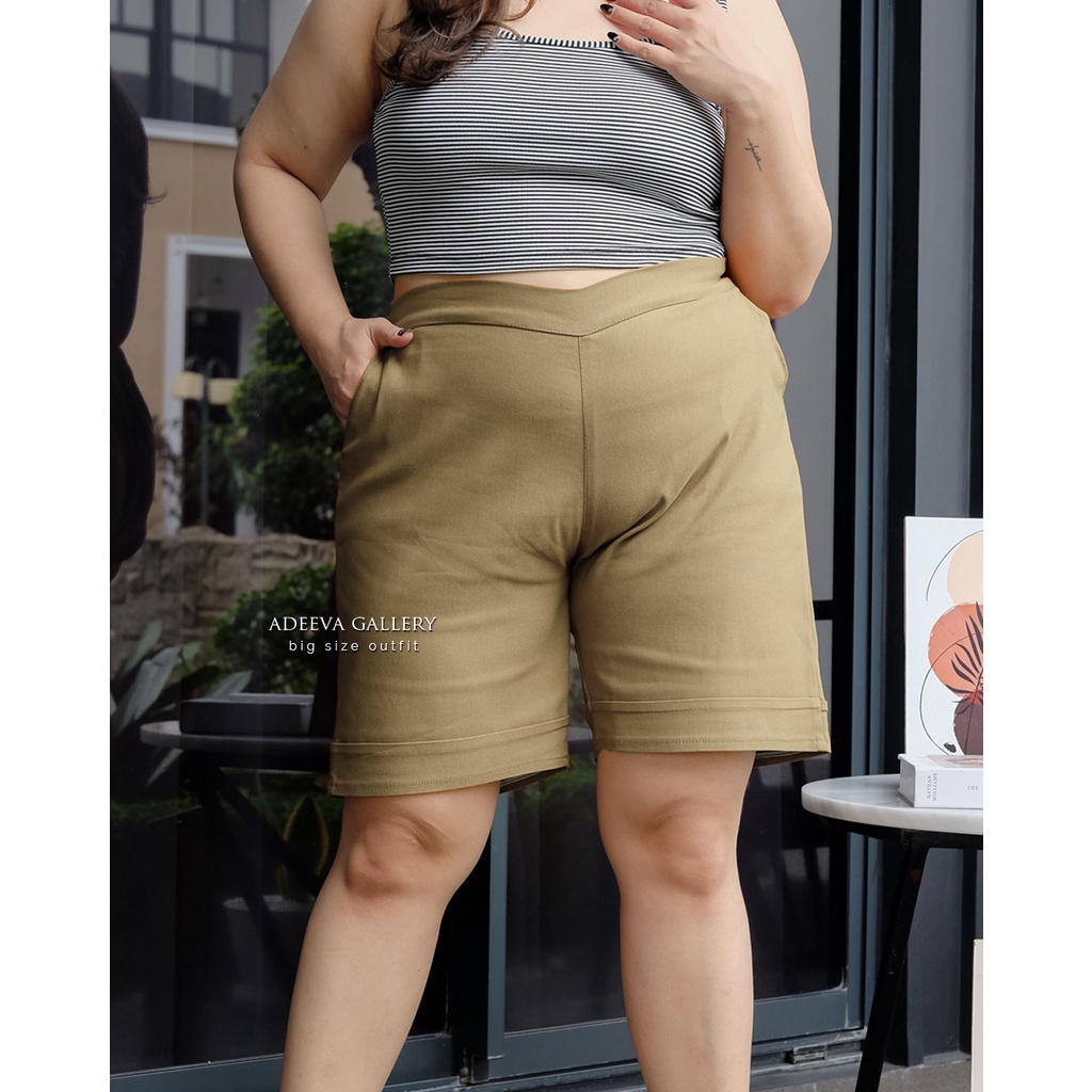 ADEEVA Jeje Hot Pants Jumbo Celana Pendek Wanita Jumbo