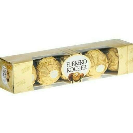 

TERLARIS Coklat Ferrero Rocher T5 / Chocolate Ferero Isi 5 PCS 60 gram HALAL