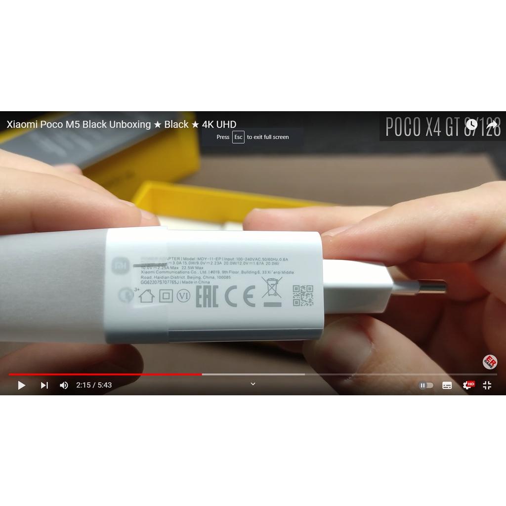 Charger Xiaomi Poco M5 Poco M3 Pro Poco C40 18W Original 100%