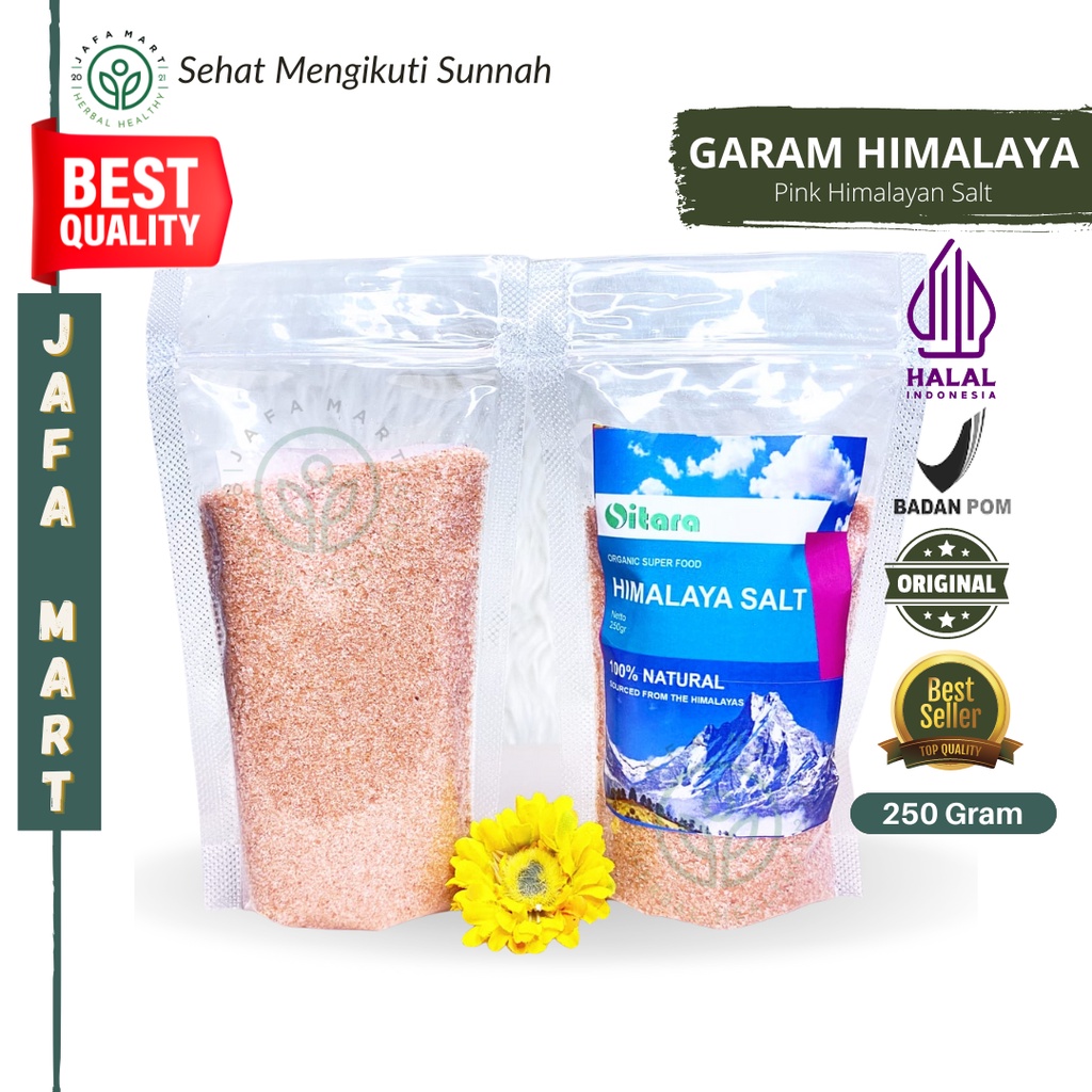 

Garam Himalaya Himalayan Salt - Pink Lava Organik Himalayan Salt 250 Gram