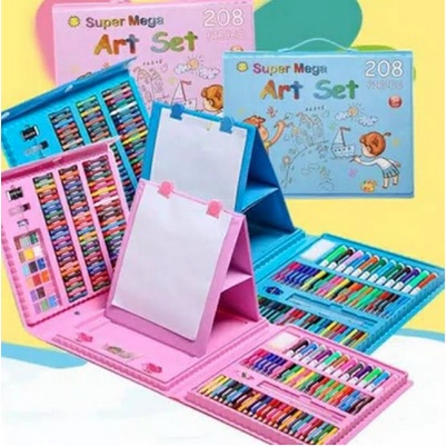 

Jual Crayon Set 208 Pcs Pensil Warna Menggambar Mewarnai Melukis Anak-Anak Krayon Cat Cair Pastel