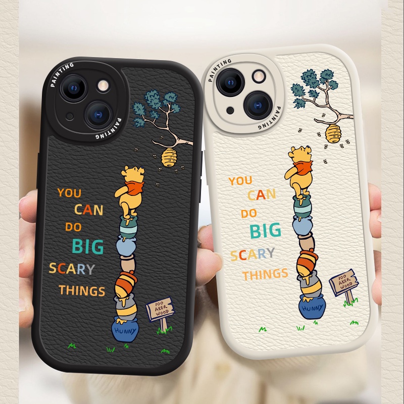 Casing Soft Case Motif Winnie Catches Bees Untuk iPhone 6 / 7 / 8 + / X / XR / Xs Max 14 / 13 / 13 / 13 / 12 / 11 Pro Max